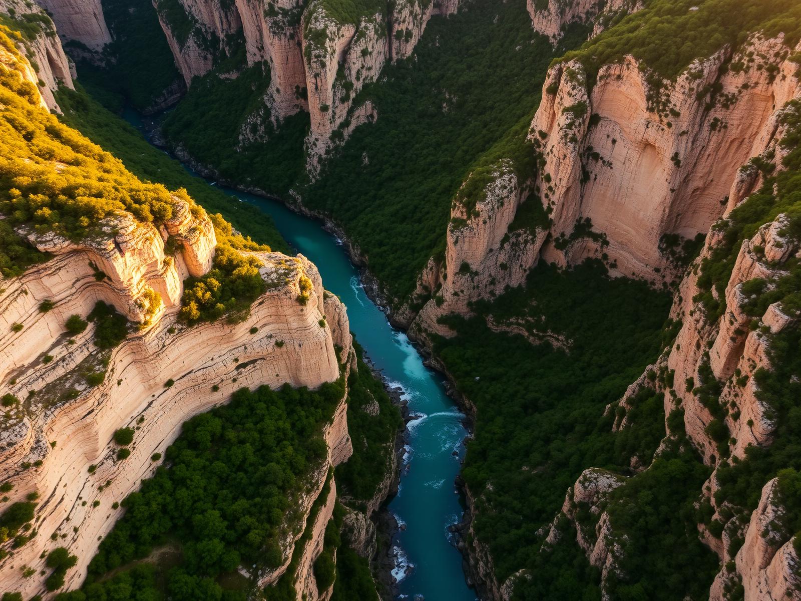 Paysage des Gorges de l'Ardèche